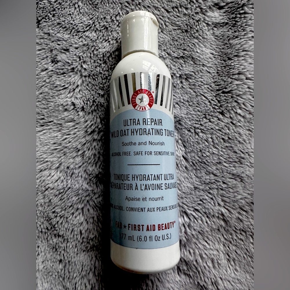 First Aid Beauty Ultra Repair Wild Oat Hydrating Toner ~ Full Size 6 oz New
